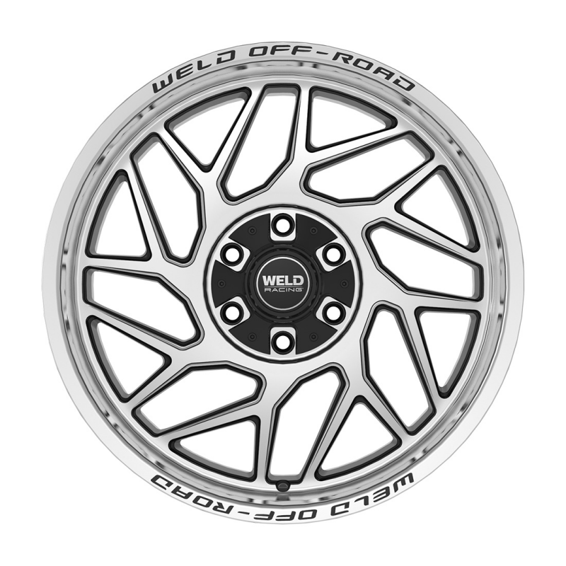 Weld Fulcrum 20x9 / 8x165.1 / 5 BS / 125.1 HB - Gloss Black Machined - Non-BL Wheel