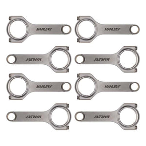 Manley Chevy Small Block 6.125in H Beam w/ ARP 2000 Connecting Rods - Set of 8