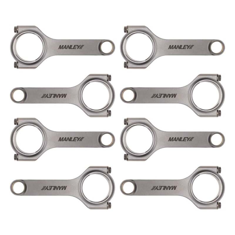 Manley Chevy Small Block 6.125in H Beam w/ ARP 2000 Connecting Rods - Set of 8