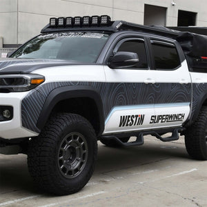 Westin 2016-2018 Toyota Tacoma Double Cab 4dr In-Channel Wind Deflector 4pc - Smoke