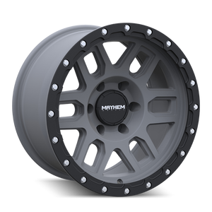 Mayhem 8304 Delta 17x9 / 6x139.7 BP / -12mm Offset / 106mm Hub Matte Gunmetal- Matte Black Lip Wheel