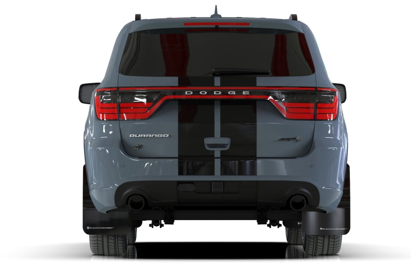 Rally Armor 16-26 Dodge Durango GT/Hellcat/RT/SRT 392/SXT Black UR Mud Flap White Logo