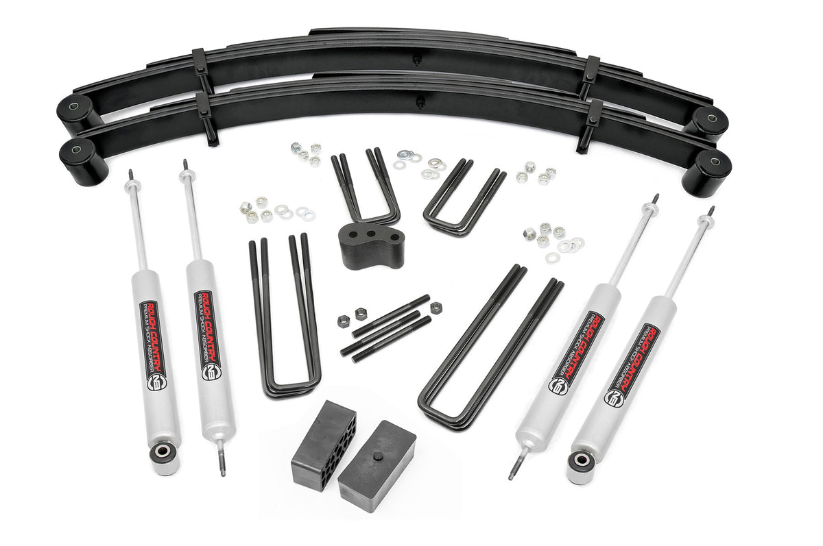 Rough Country 4 Inch Lift Kit Lowboy | Ford F-250 4WD (1977-1979)