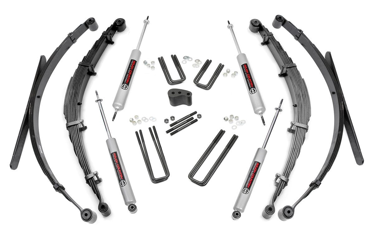 Rough Country 4 Inch Lift Kit Rear Springs | Ford F-250 4WD (1977-1979)