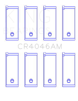 King Engine Bearings Honda D16A/D16Y/D16Z 1590Cc (Size +0.25mm) Connecting Rod Bearing Set