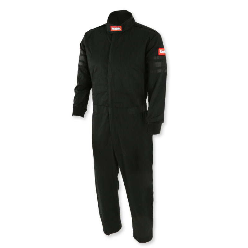 RaceQuip Black Trim SFI-1 JR. Suit - Kids Large