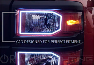 Oracle Chevy Silverado 14-15 Halo Kit Non-Projector Style - ColorSHIFT w/ BC1 Controller