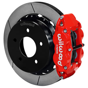 Wilwood 88-98 Chevy Silverado Superlite 4R 14.00x1.10in GT Slotted Rear Drum to Disc Conv. - Red