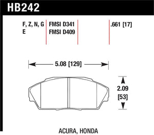 Hawk HP+ Street Brake Pads