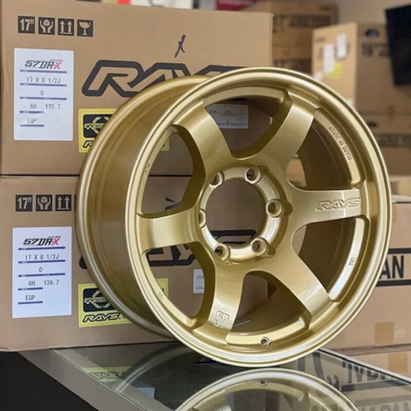 Gram Lights 57DR-X 17x8.5 +00 6x139.7 E8 Gold Wheel