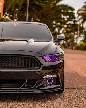 Oracle 15-17 Ford Mustang V6/GT/Shelby DRL w/ Halo Kit - ColorSHIFT w/ 2.0 Controller