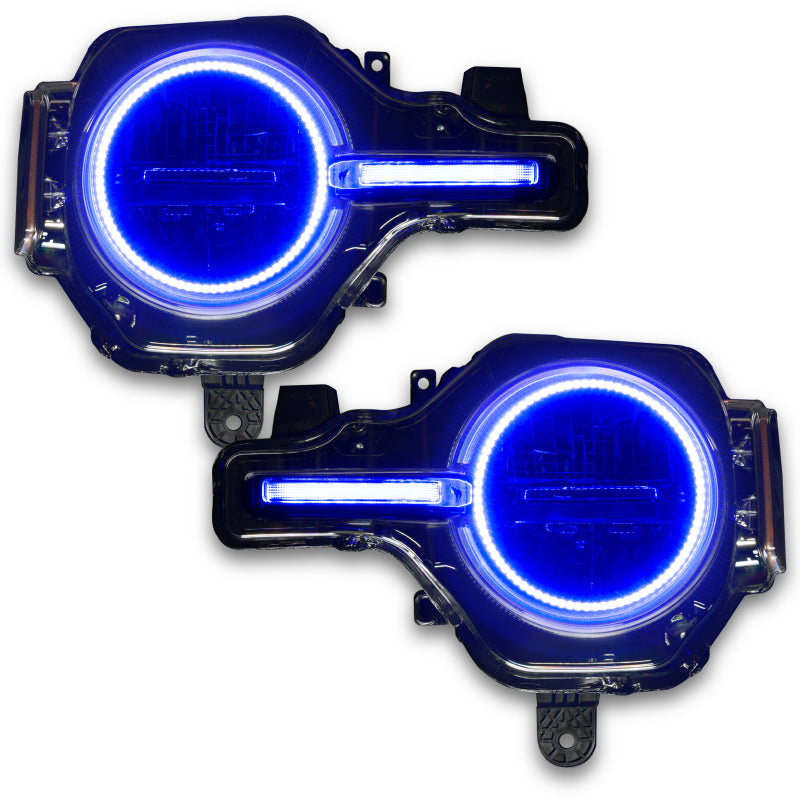 Oracle 21-22 Ford Bronco Headlight Halo Kit w/DRL Bar - Base Headlights -w/BC1 Controller