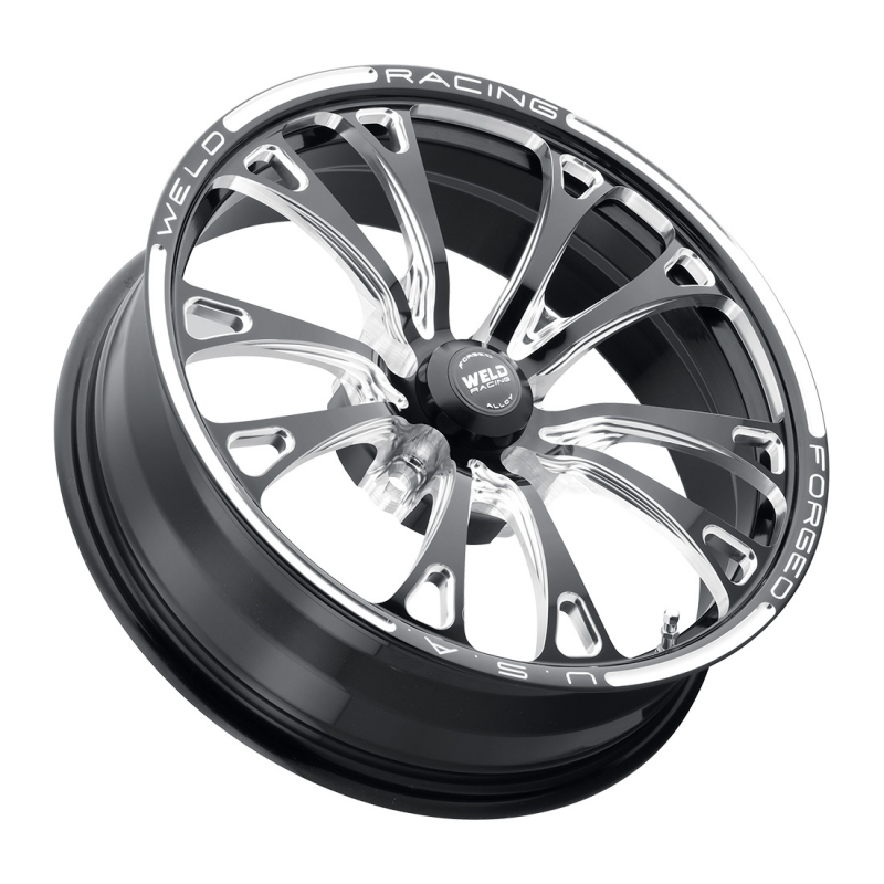 Weld V-Series Frontrunner 18x6 / 5x4.75 / 3.7 BS / 3.1 HB - Gloss Black Milled - Non-BL Wheel