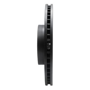 R1 14-25 Cadillac CT6 Front Right Drilled & Slotted Black Brake Rotor