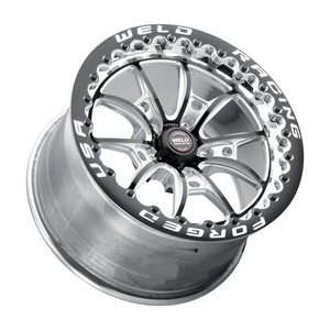 Weld S80 Beadlock 17x10.5/5x112/7.3 BS/3.18 HB - Black Center - Polished Shell - Black SBL Wheel