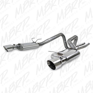 MBRP 11-12 Ford Shelby GT 500 T304 3in Cat Back Dual Split Rear Race Version 4.5in Tips