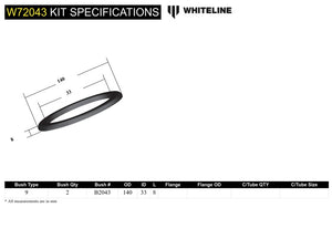 Whiteline Plus 4/91-5/01 BMW 3 Series Rear Spring Pad Bushing - 12mm Height Increase