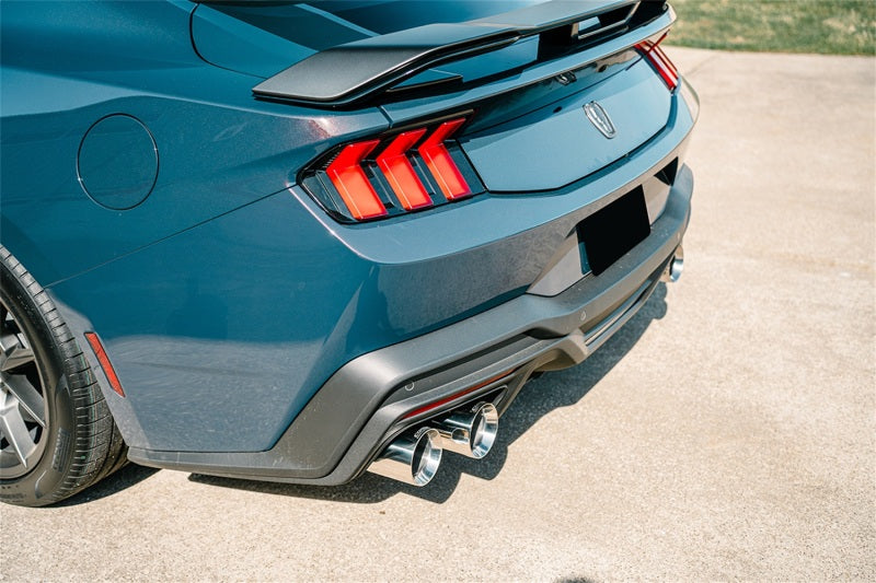 Corsa 24+ Ford Mustang Dark Horse 5.0L 3in Dual Rear Exit Cat-Back w/Twin 4.5in Polish Straight Tip