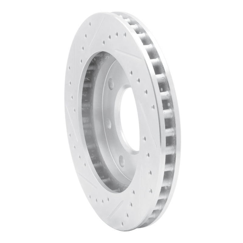 R1 97-04 Ford F-150 4WD Front Right Drilled & Slotted Silver Brake Rotor