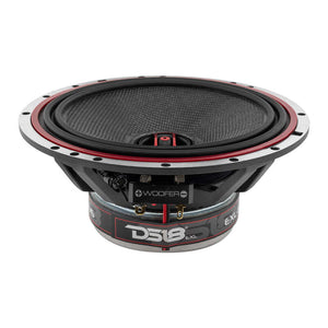 DS18 6.5in 120 Watts RMS 3 ohm 2-Way Coaxial Speakers And Component System w/ Fiberglass Cone