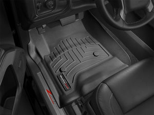 WeatherTech 14+ Chevrolet Silverado/GMC Sierra Crew and Double Cab Front FloorLiners - Black