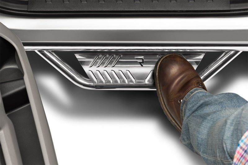 N-Fab Podium SS 09-14 Dodge Ram 1500 Quad Cab SRW - Polished Stainless - Cab Length - 3in