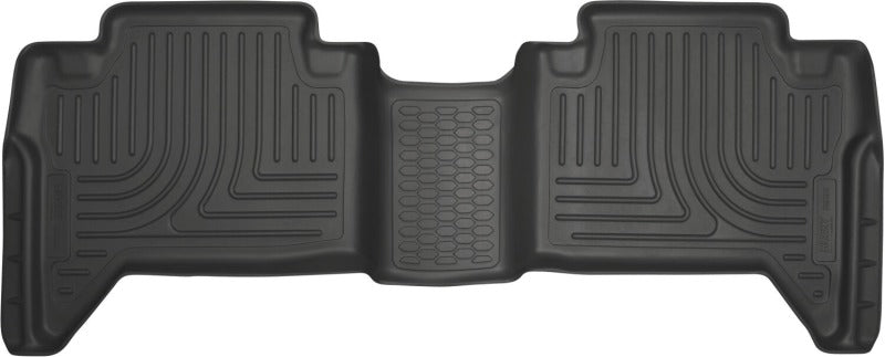 Husky Liners 05-15 Toyota Tacoma Double Cab WeatherBeater 2nd Row Floor Liner - Black