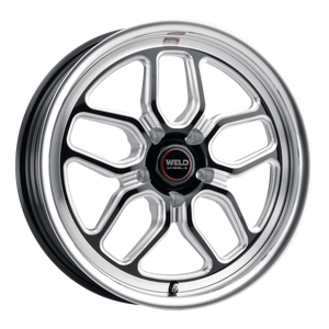 Weld Laguna Drag 18x5 / 5x120.65 / 2.1 BS / 78.1 HB - Gloss Black Milled - Non-BL Wheel