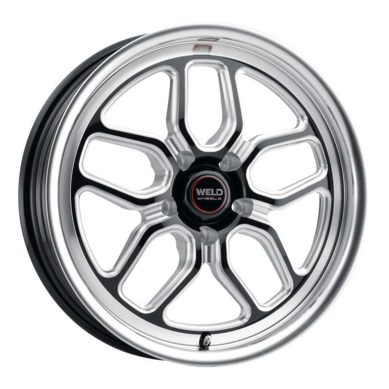 Weld Laguna Drag 18x5 / 5x120.65 / 2.1 BS / 78.1 HB - Gloss Black Milled - Non-BL Wheel
