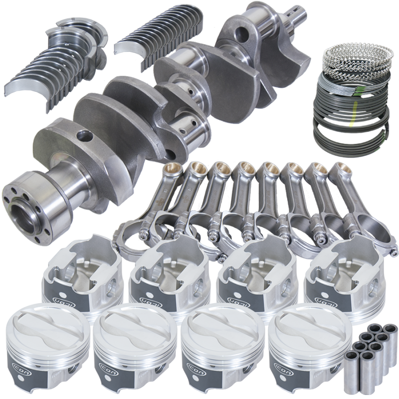Eagle Chevy LT1350 1Pc 3.750in Crank 5.700in I-Beam Rods -18cc 4.000in Pistons Rotating Assembly