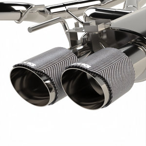 Kooks 18-24 Ford Mustang GT 5.0 3in. Valved Touring Cat-Back Exhaust - Carbon Tips