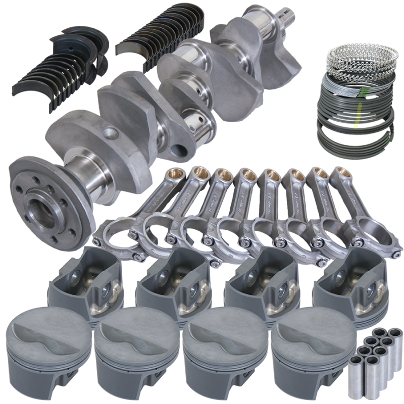 Eagle Chevy 350 3.480in Crank 5.700in I-Beam Rods -5cc Flat Top 4.030in Pistons Rotating Assembly