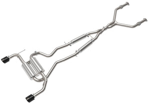 aFe 14-15 Infiniti Q50 V6 3.7L Takeda 2.5in 305 SS Cat Back Exhaust System w/ Black Tips