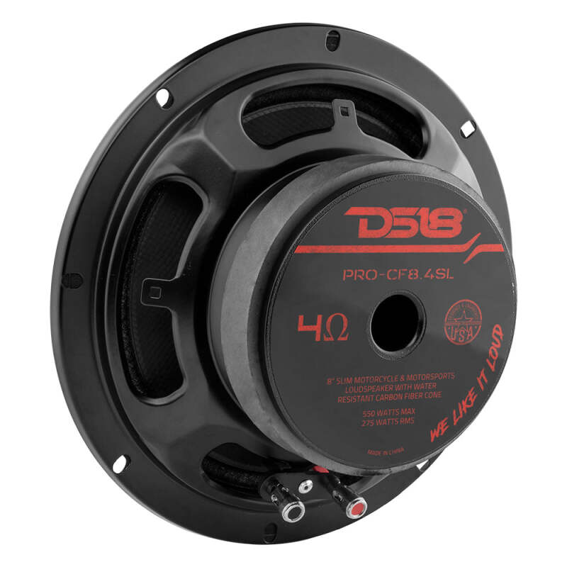 DS18 8in 275 Watts RMS 4 ohm Mid-Bass Loudspeaker Shallow
