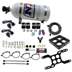 Nitrous Express Dominator Dual Stage Billet Crossbar Nitrous Kit (50-300 & 100-500HP) w/10lb Bottle