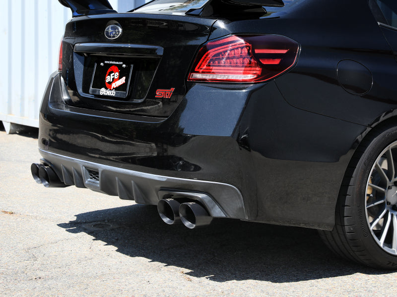 aFe Subaru WRX/STi 15-21 H4-2.0/2.5L Takeda 3in to 2-1/2in Stainless Cat-Back Exhaust w/ Black Tip