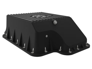 aFe Transmission Pan (Black); Ford Diesel Trucks 03-10 V8-6.0/6.4L (td)