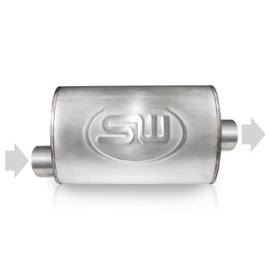 Stainless Works 2in ID OFFSET INLET/ 2in OD CENTER OUTLET 5inX9in