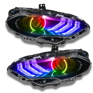 Oracle 18-21 Ford Mustang DRL Upgrade w/ Halo Kit - ColorSHIFT 2