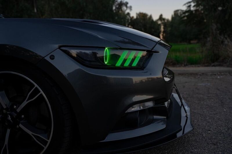 Oracle 15-17 Ford Mustang V6/GT/Shelby DRL w/ Halo Kit - ColorSHIFT w/ 2.0 Controller