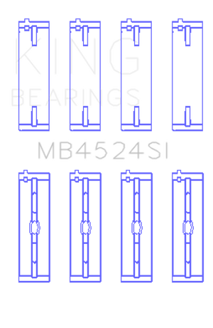 King Nissan VR38DETT / VQ35HR / VQ37HR (Size +0.50mm) Crankshaft Main Bearing Set (Set of 4)