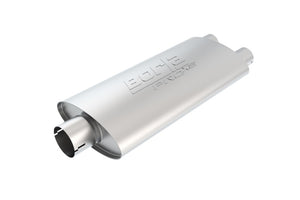 Borla Universal Center/Dual Oval 3in In/2.25in Out 19in x 4in x 9.5in Notched PRO-XS Muffler