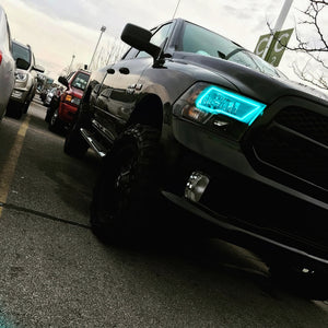 Oracle Dodge Ram Sport 09-18 LED Headlight Halo Kit - ColorSHIFT w/ BC1 Controller