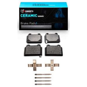 R1 2008-2015 Mitsubishi Lancer Rear R1 Ceramic Pads & Hardware Kit