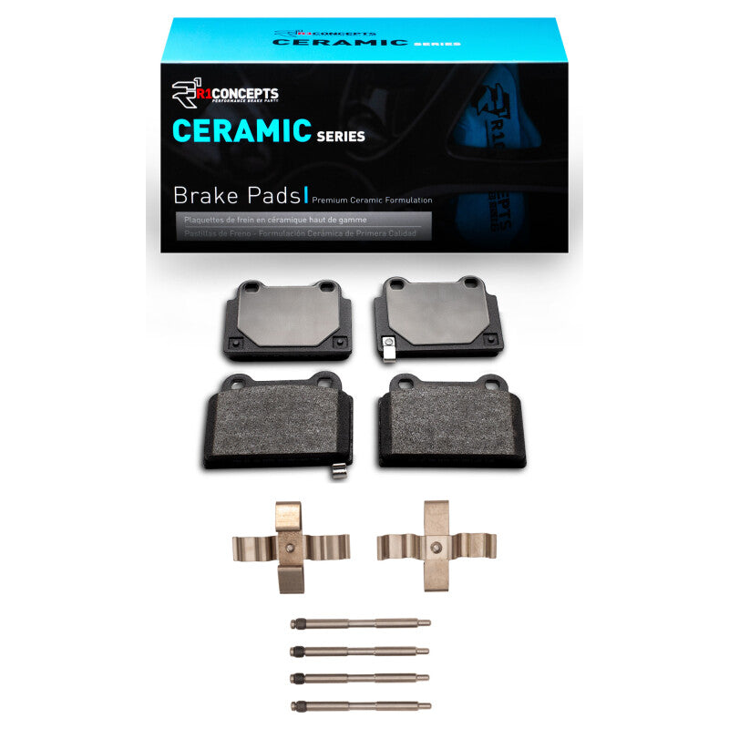 R1 2008-2015 Mitsubishi Lancer Rear R1 Ceramic Pads & Hardware Kit