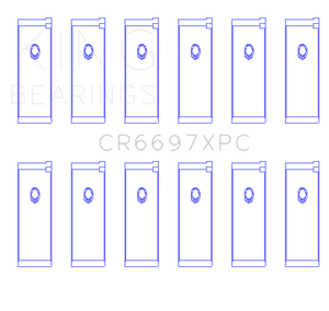 King Engine Bearings Nissan RB25/RB26 (Size .026) Coated Performance Rod Bearing Set