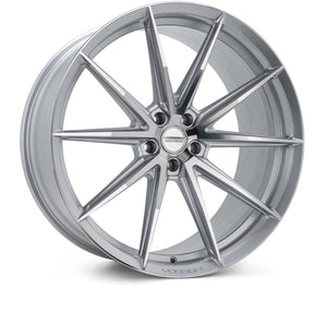 Vossen HFX-2 22x10.5 / 5x120 / ET38 / Deep Face / 72.56 - Silver Polished Wheel
