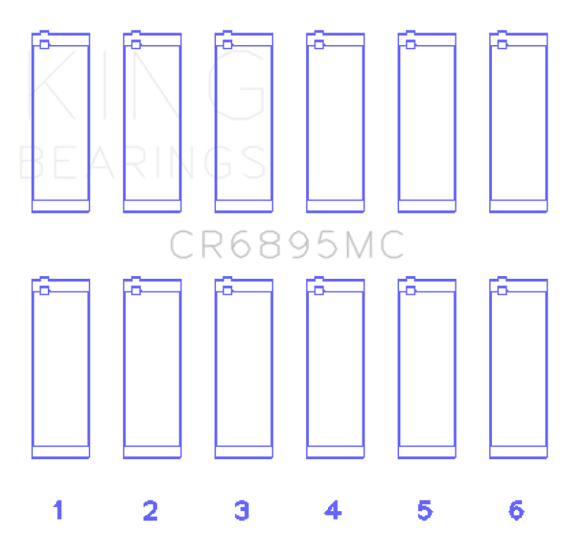 King Engine Bearings Ford Ecoboost 3.5L V6 (Size 0.25) Connecting Rod Bearing Set