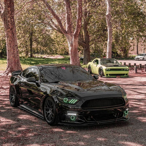 Oracle 15-17 Ford Mustang V6/GT/Shelby DRL w/ Halo Kit - ColorSHIFT w/ 2.0 Controller