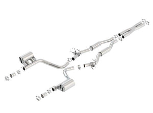 Borla 2015 Dodge Challenger SRT/392 Hemi 6.4L V8 S-TYPE Catback Exhaust w/ Valves Factory Bezel